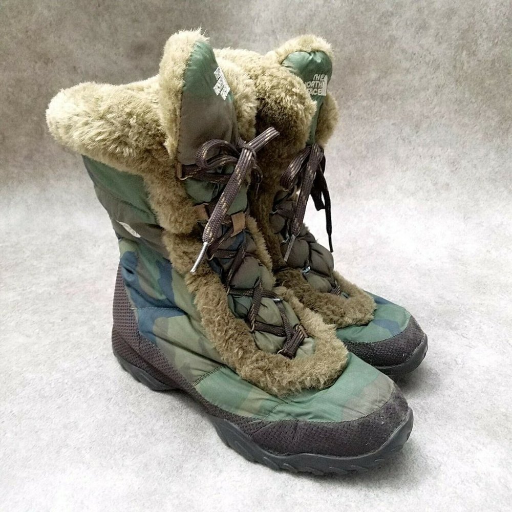 The North Face Womens Nuptse Faux Fur IV  Sz 8 M